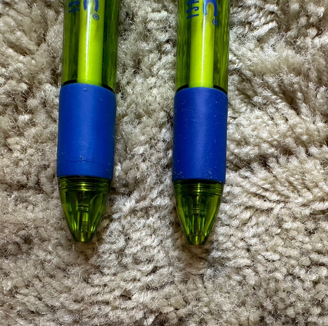 Drug Rep ZYRTEC Collectible Plastic Pens – Blue And Lime Green