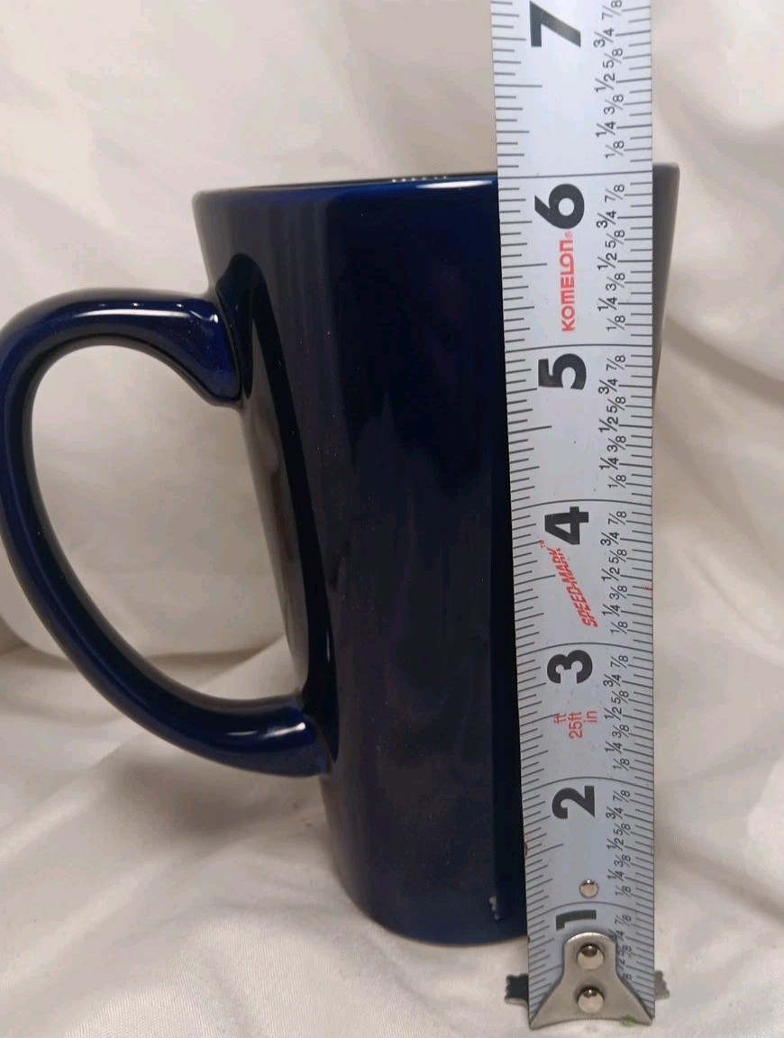 Tall Coffee Mug Logo Novo Nordisk, Danish Pharmaceutical Com.,Cobalt Blu M-Ware