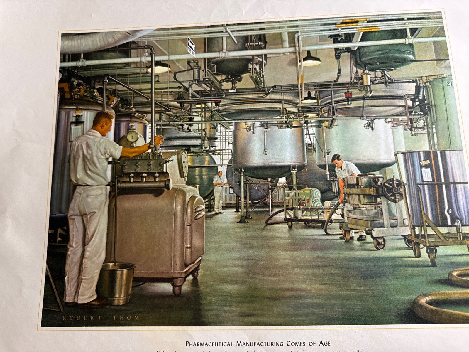 A HISTORY OF PHARMACY IN PICTURES 1954 PRINT Great Gift For Doctor 22″×18″