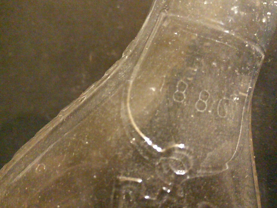 Antique Glass Baby Bottle J. Grandjean 1880