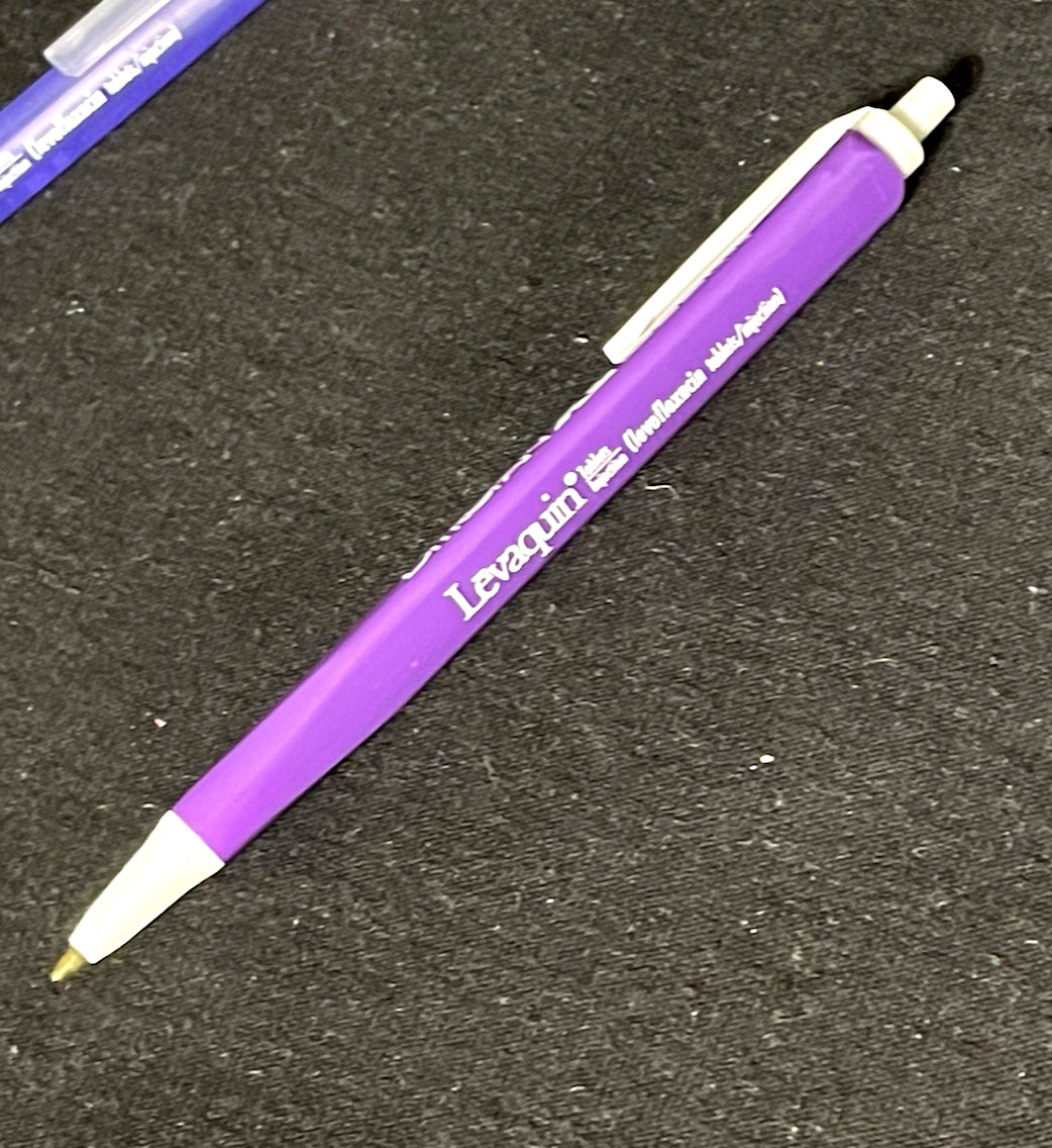 Pharmaceutical Drug Rep Vintage Ink Pens Levaquin Ditropan XL Ultracet Promo