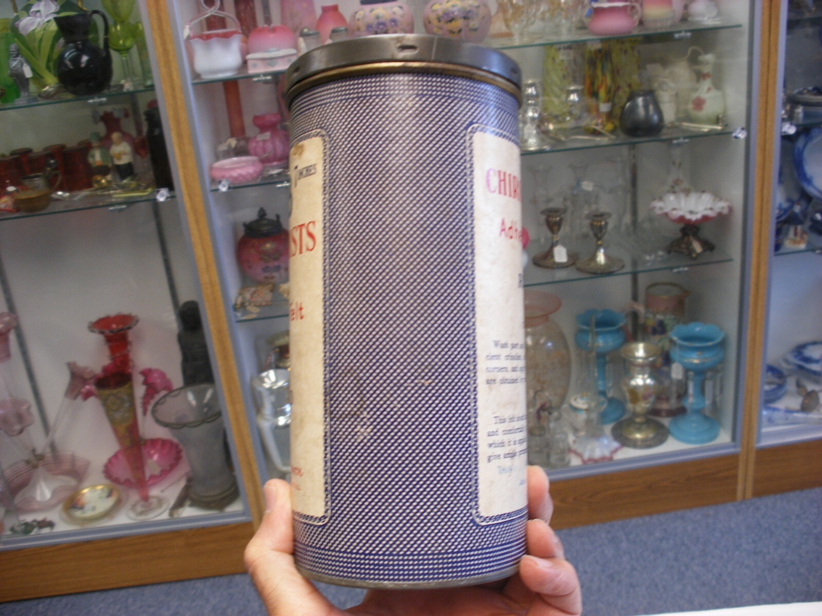 Antique Vtg Medical Dental Pharmacy – Johnson & Johnson Chiropodists Rubad Tin