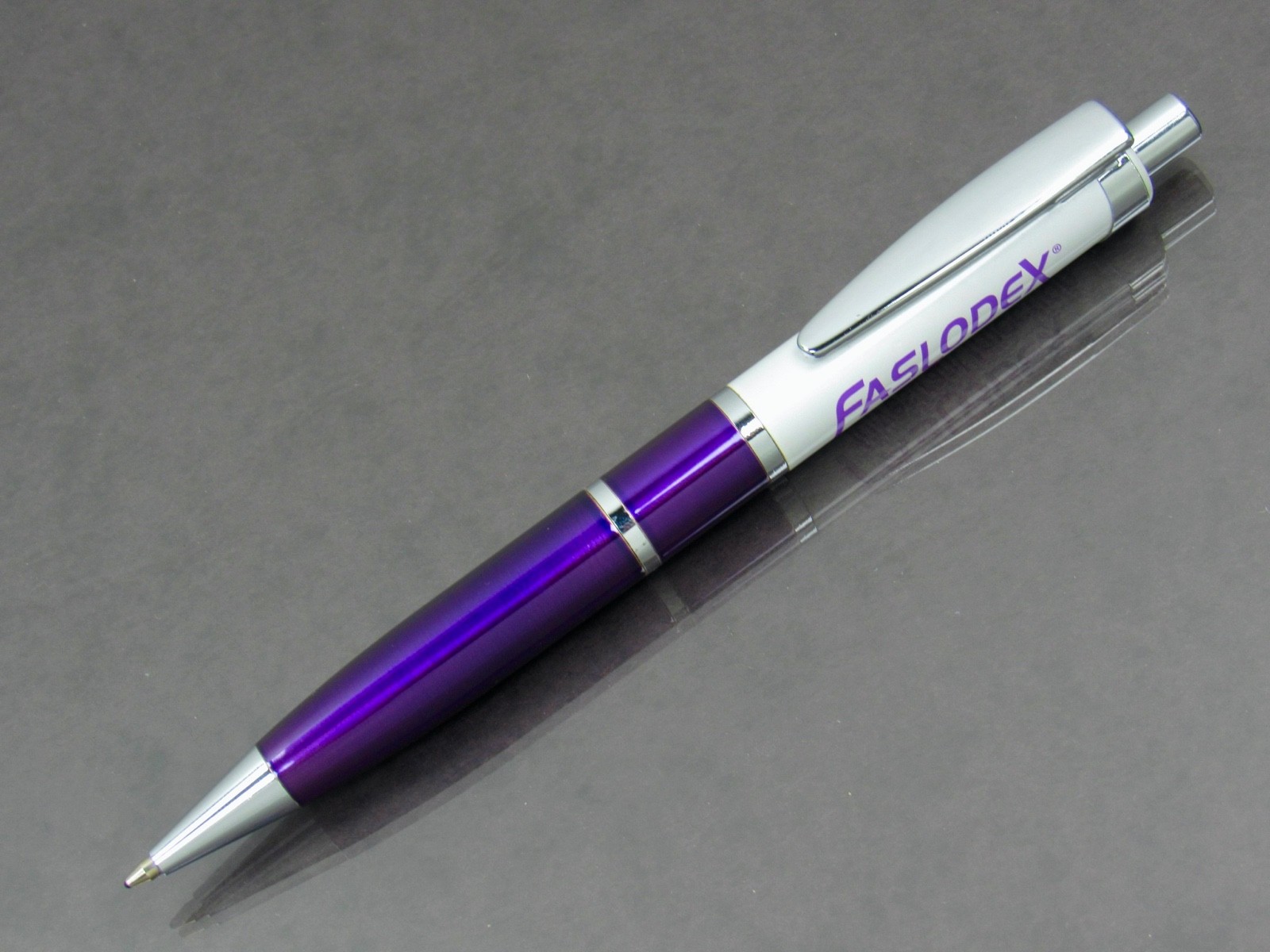 Exceptional Faslodex Metal PEN Drug Rep Pharmaceutical Promo Metallic Purple