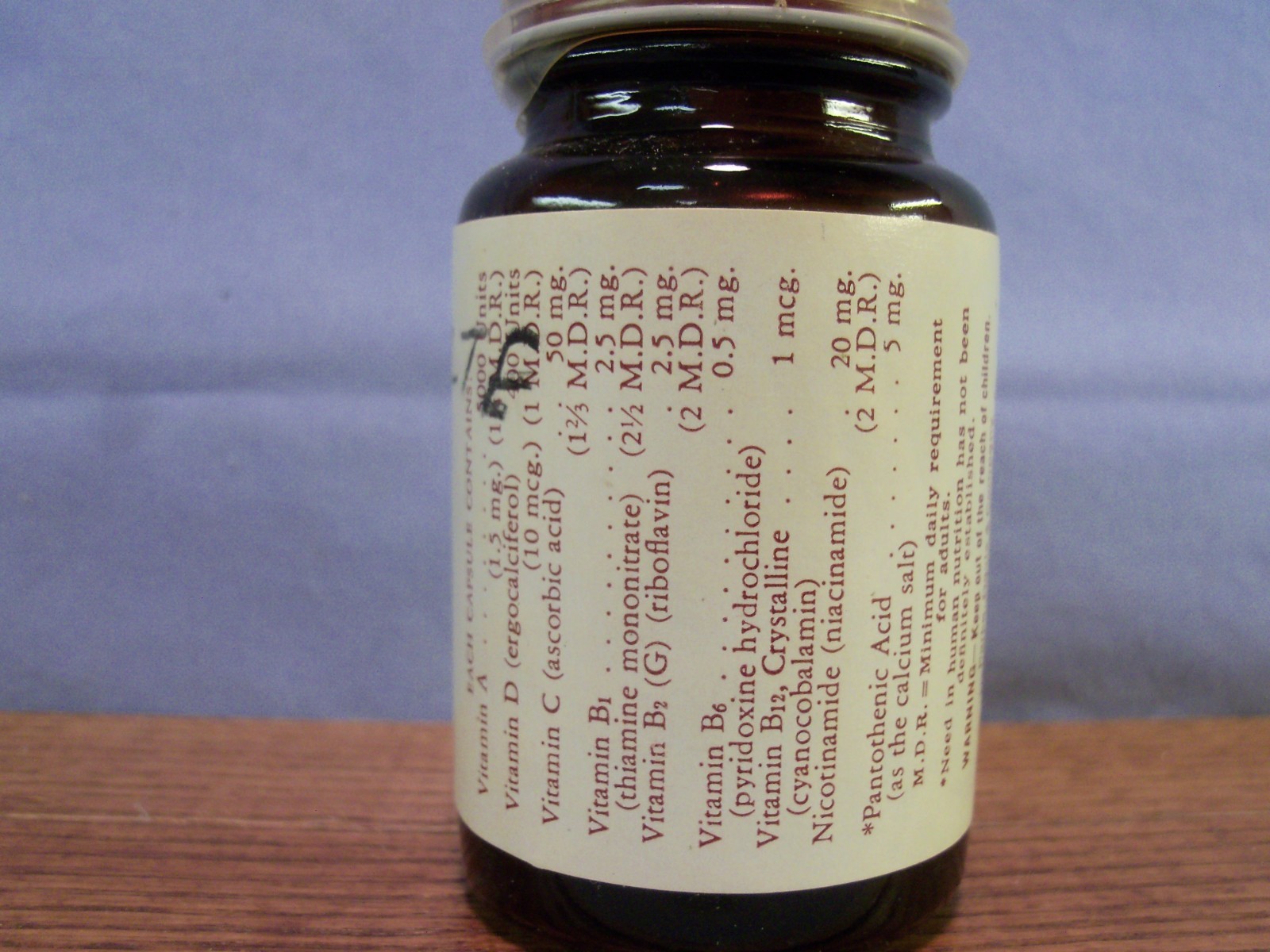Vtg PD Children Vitamin Bottles pre 1972 No NDC