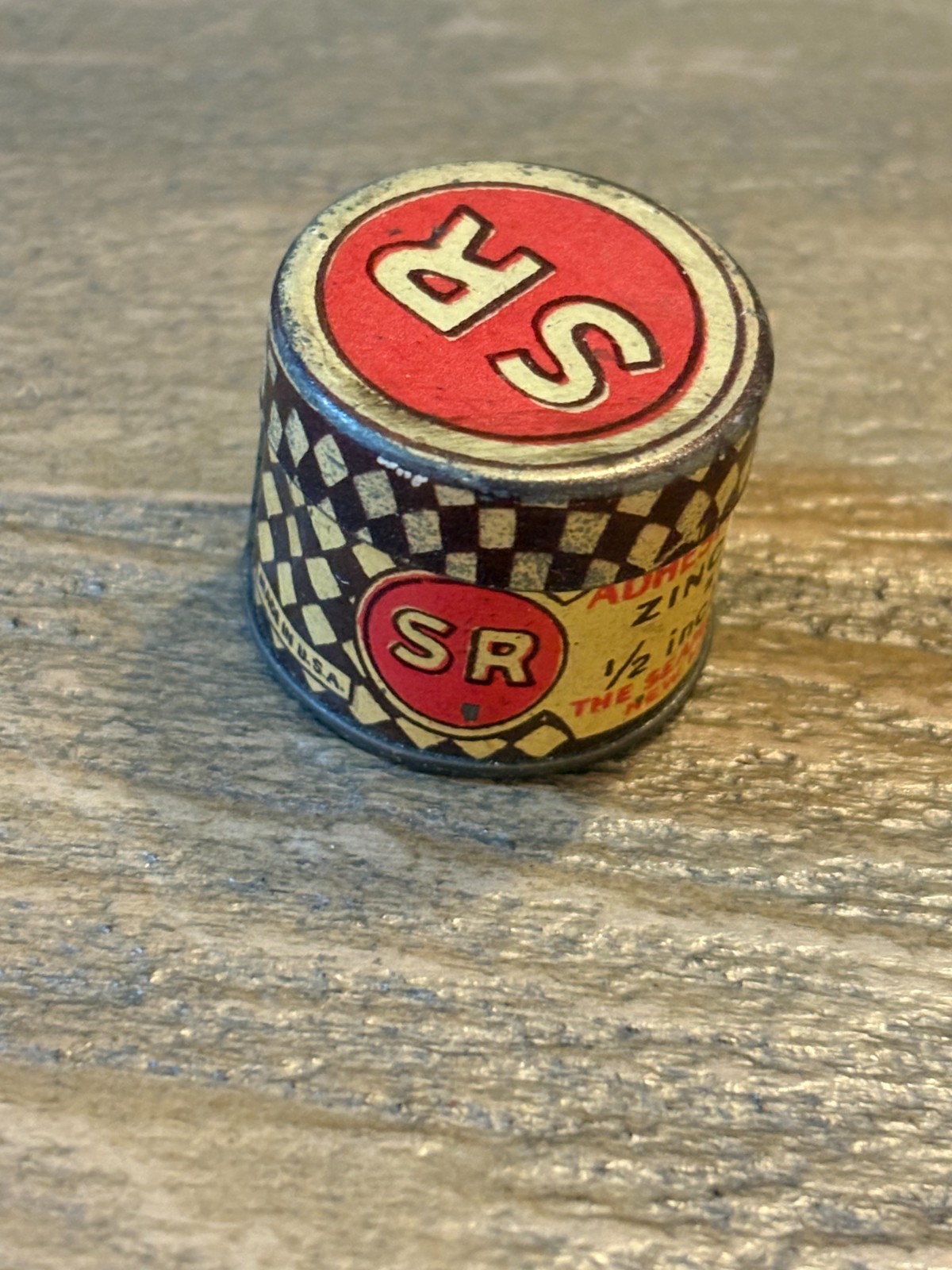 Vintage Country Store Pharmacy S R Zinc Oxide Paste Diminutive Advertising Tin