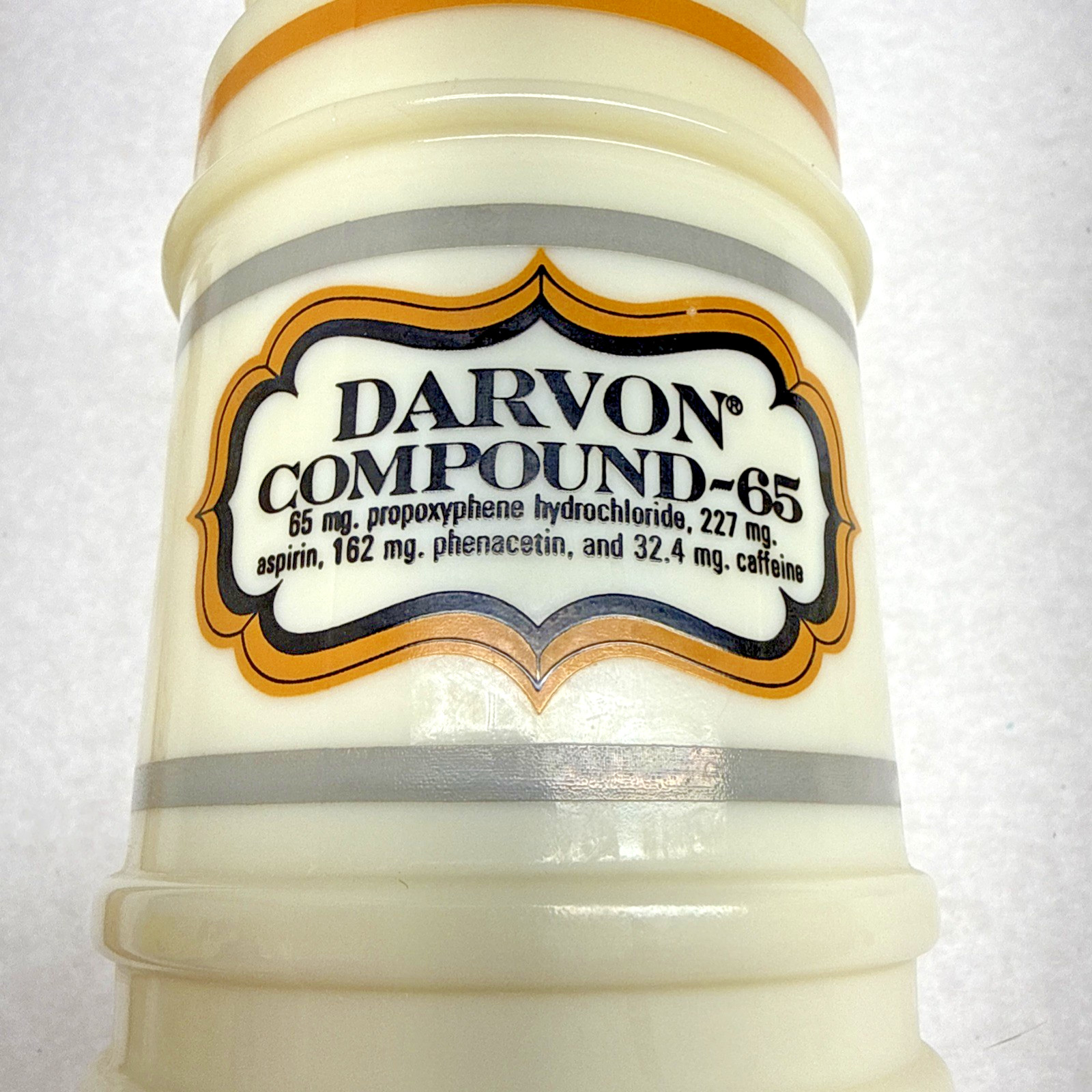 arvon Compound 65 Apothecary Pharmacy Ceramic Storage Jar Canister Vintage