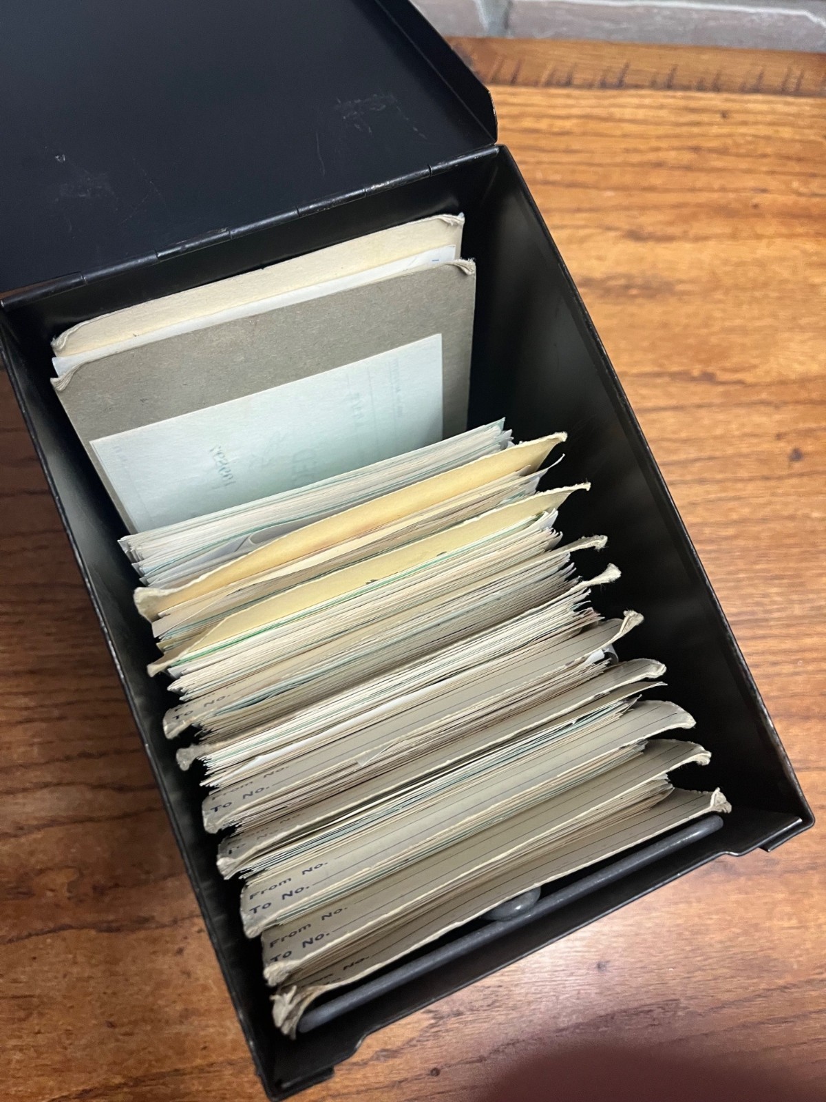 Vintage Pair 70s Pharmacy Prescription File Box McCracken Lg Size Decor