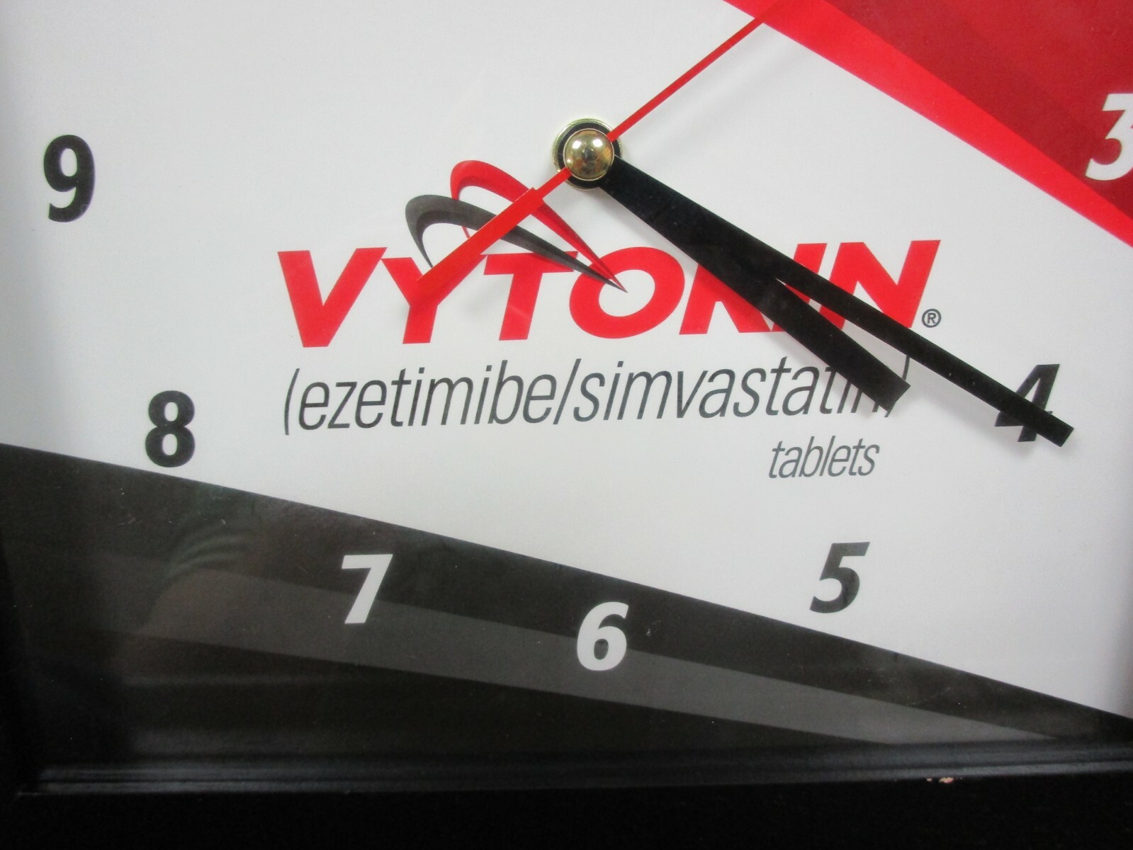 Vintage Vytorin Clock Pharmaceutical Collectible Rx Drug Rep Advertising Promo