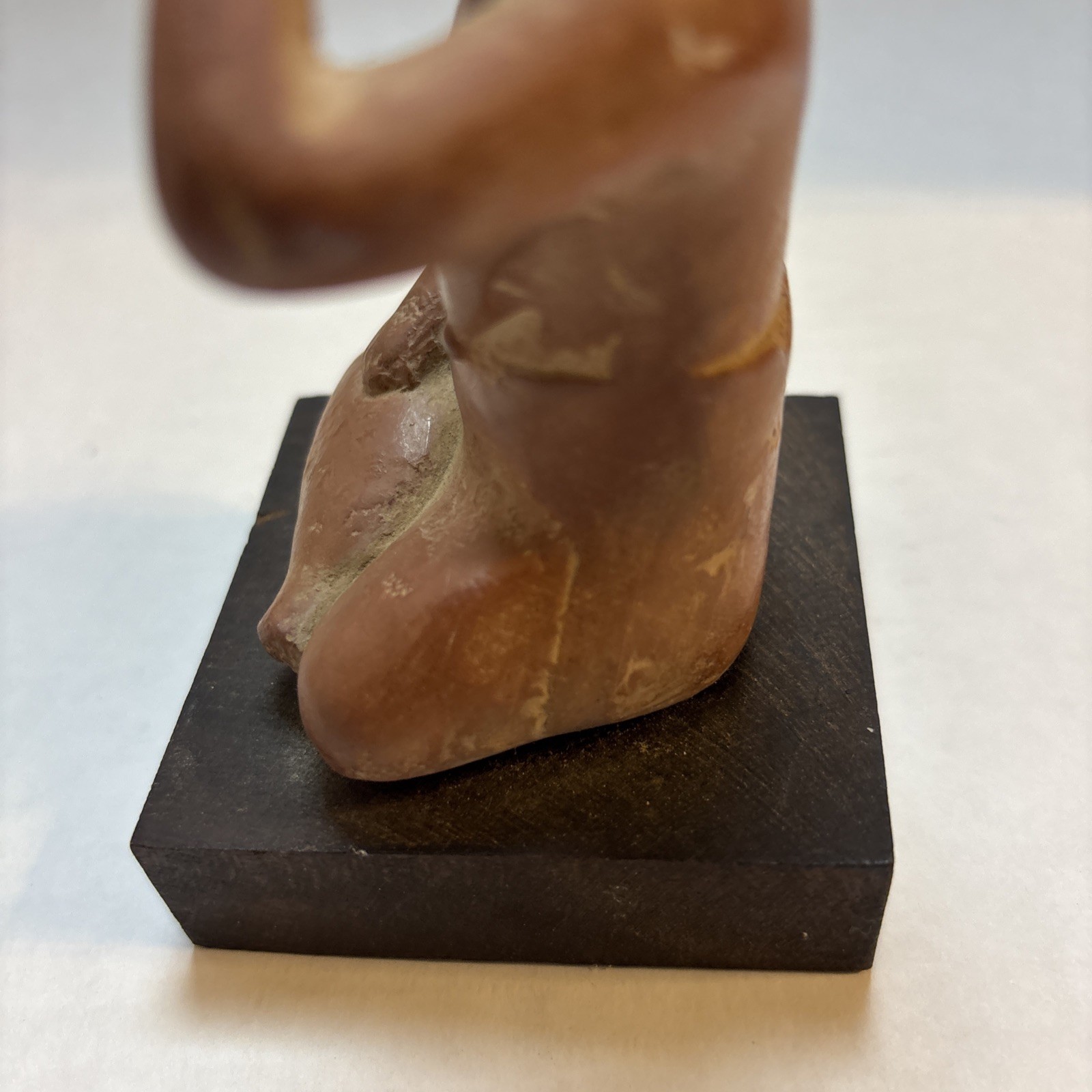 Vtg Portrait Of Anxiety/Depression Etrafon Promo Clay Figurine Mexico ca 800 AD