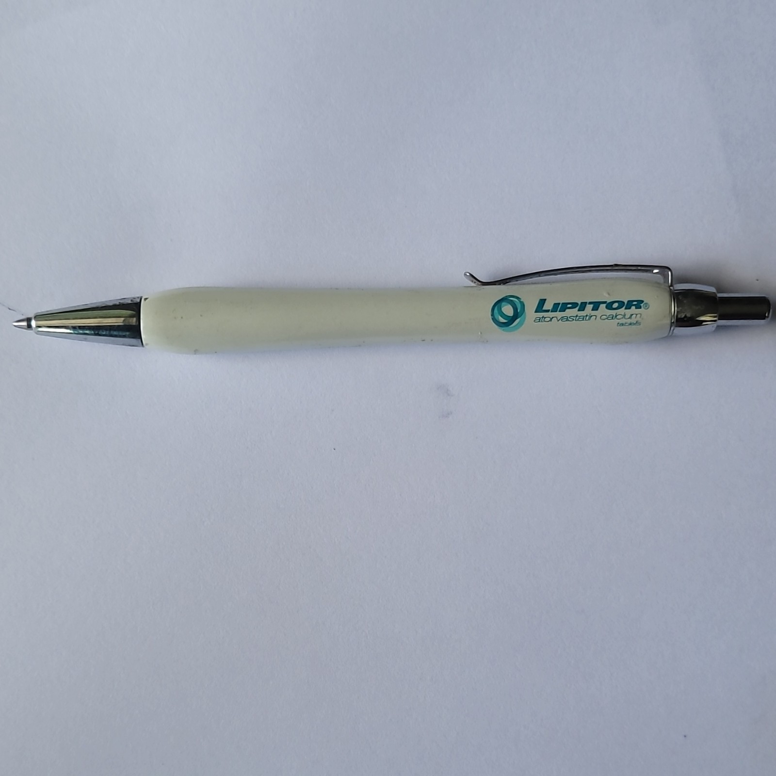 Lipitor Atorvastatin Calcium Tablets Drug Rep Promo Retractable Pen White