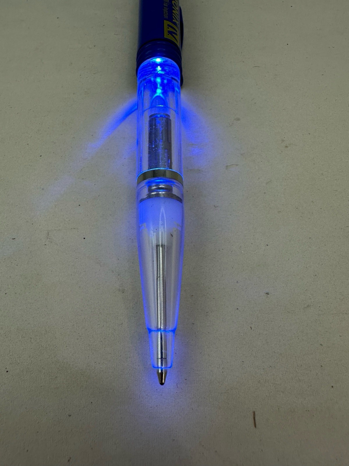 Drug Rep PROTONIX I.V. Collectible Light Up Blue Pen – RARE – Works