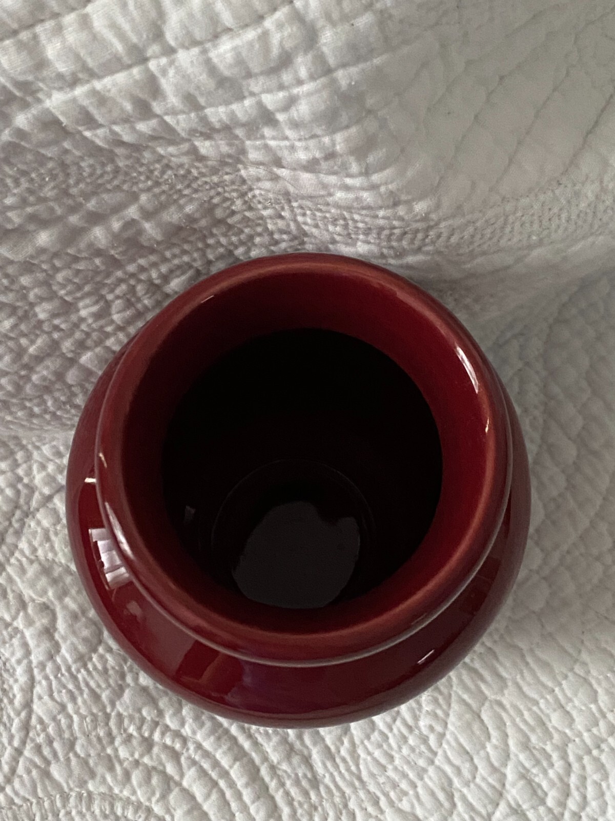 Apothecary Jar, Eli Lily “Lactucarium”(Wild Lettuce) Pharmaceutical Burgundy Red