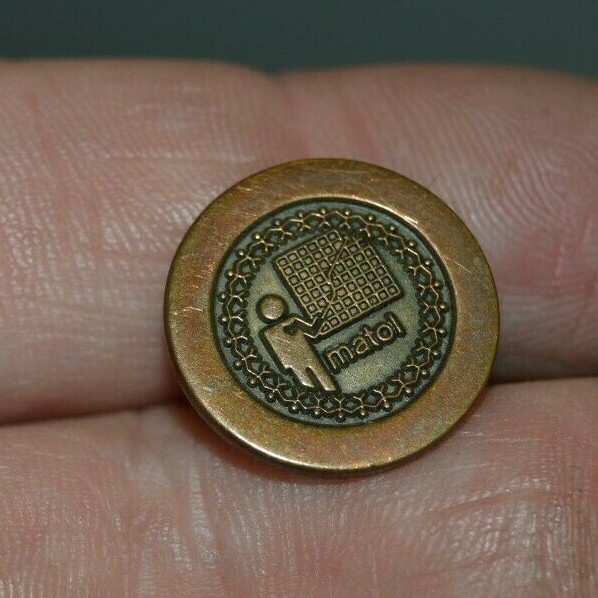 Vintage MATOL Matol Botanical International Christian Cure Tie Tack Clasp Rare