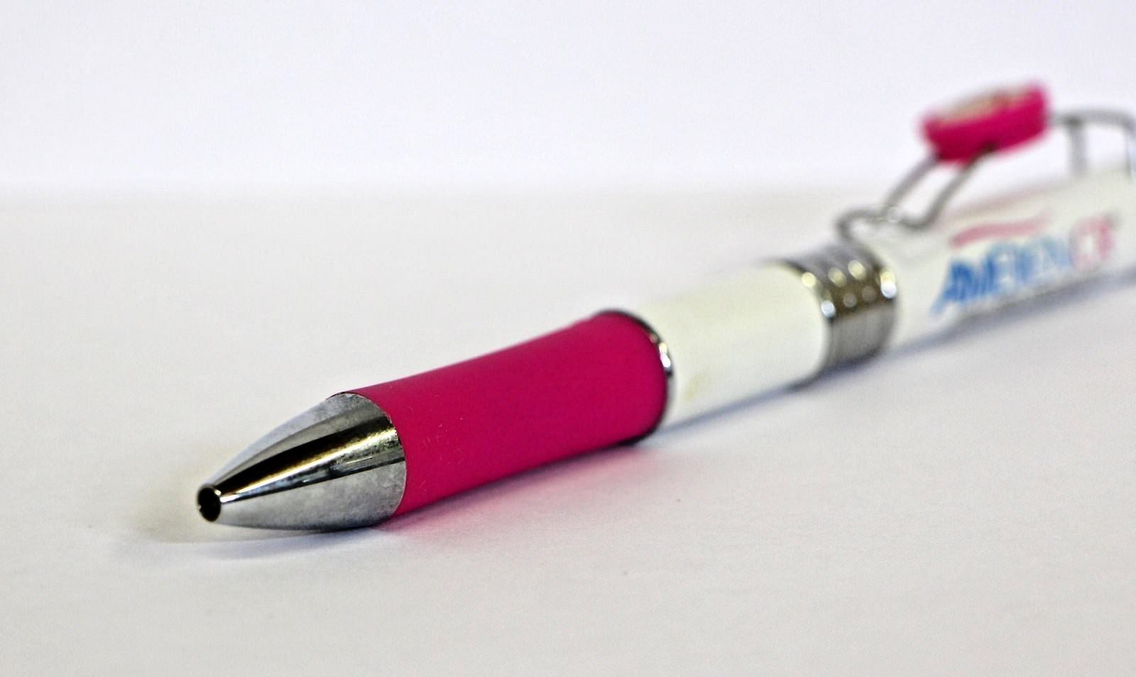 1 Pink Ambien CR Drug Rep Heavy Metal Wire Clip Slider!