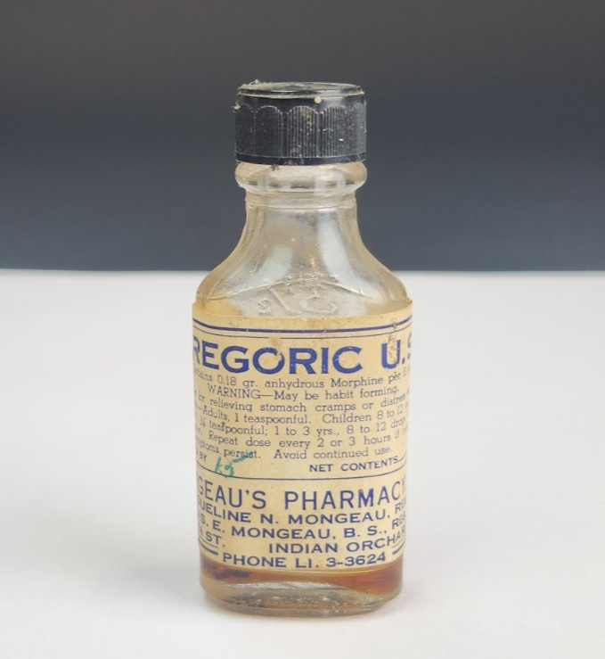 Vintage Morphine Narcotic Medicine Paragoric USP Elixir Bottle Empty