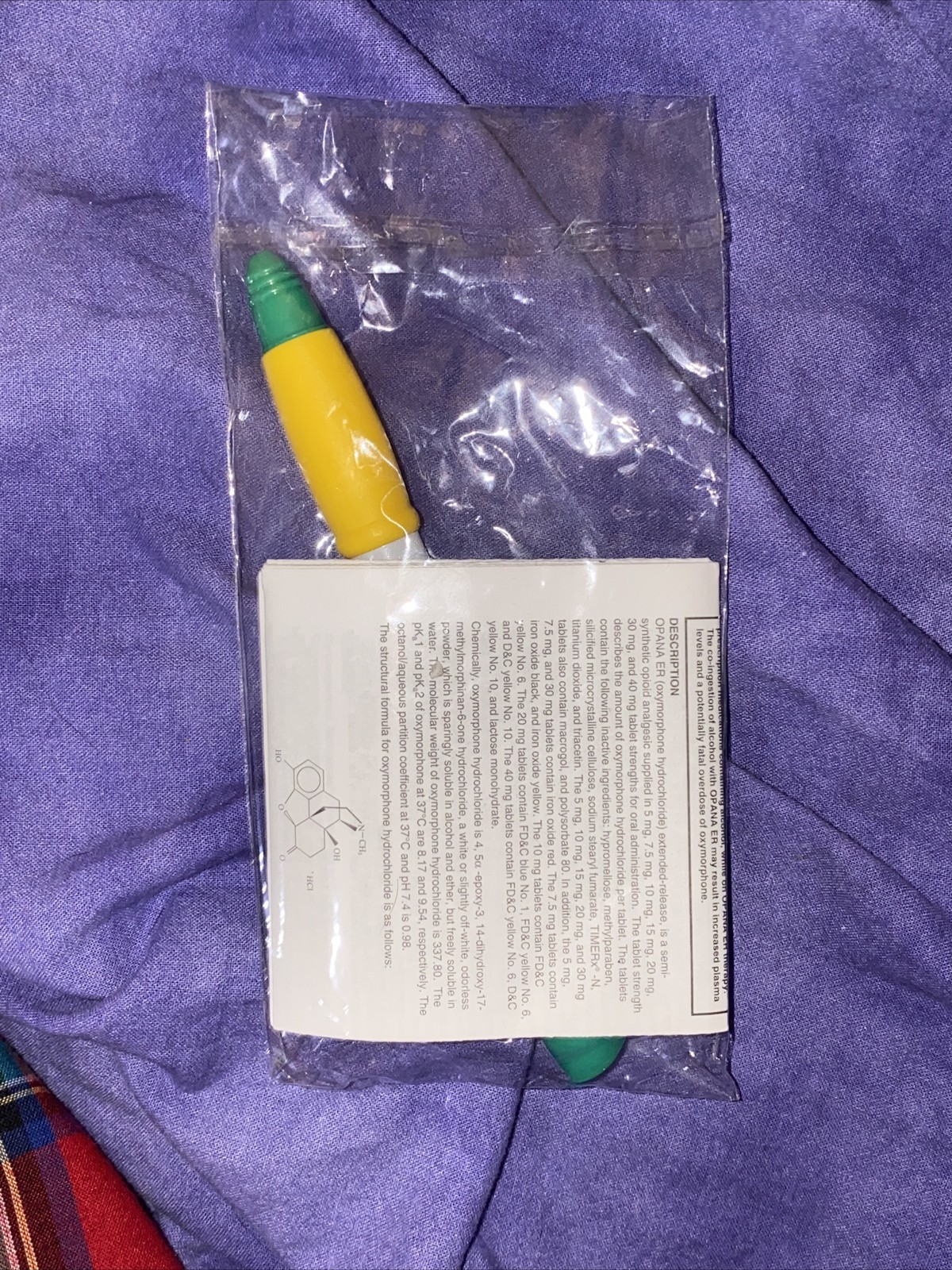 Pharmaceutical Opana Pen Rare Collectibles DRUG REP PEN NARCOTIC Promotional