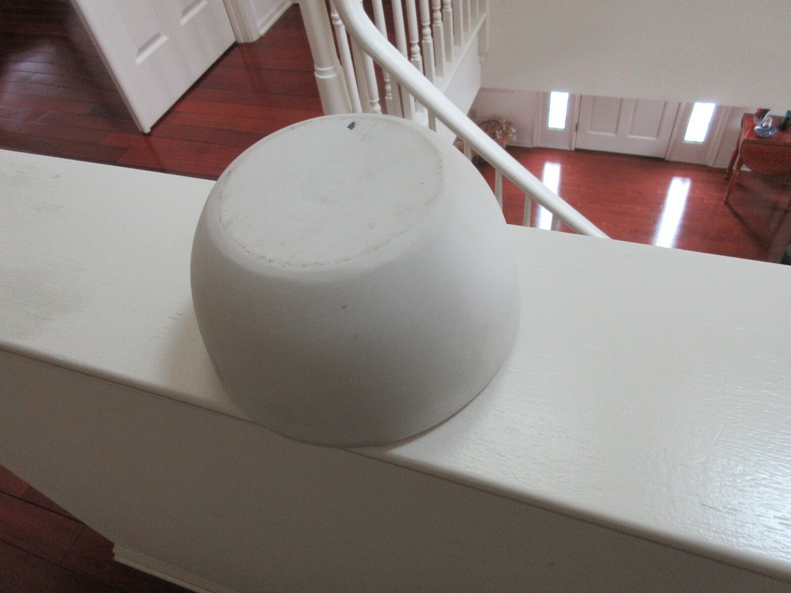 Rx, Pharmacy , Mortar , ANTIQUE , STONE/PORCELAIN , 5 Lbs , 7″ Diameter ,4″ Ht.