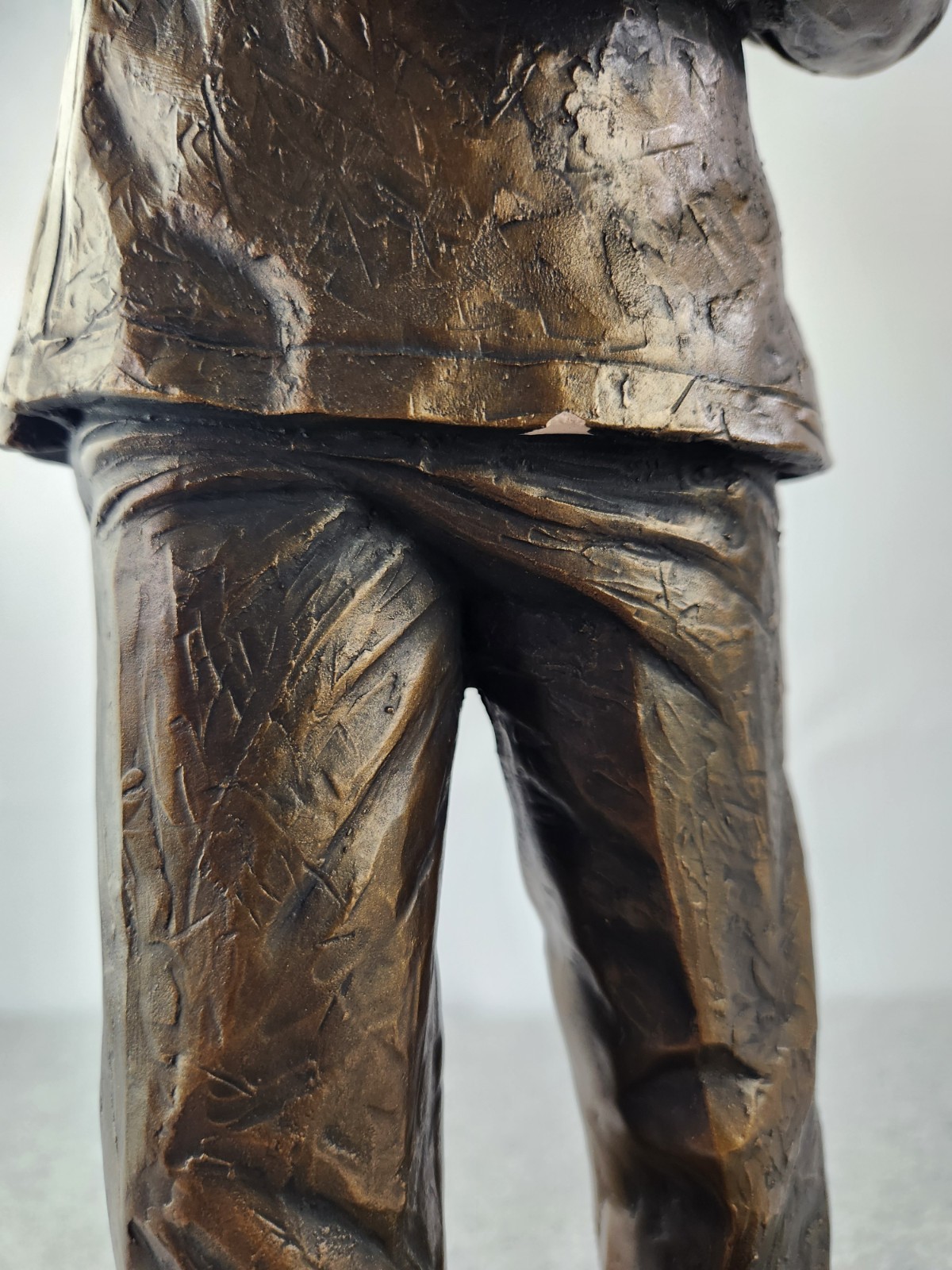 XL Bronze Apothecary Pharmacist Pharmacy Statue Trophy Award Figure Vtg