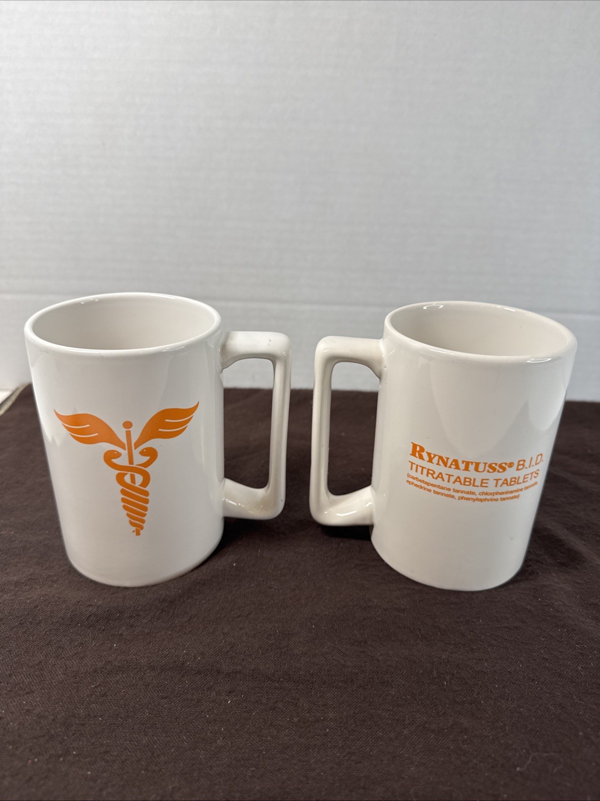 RYNATUSS B.I.D Pharmaceutical Advertising PHARMA REP 12oz Coffee Mug Set Of 2