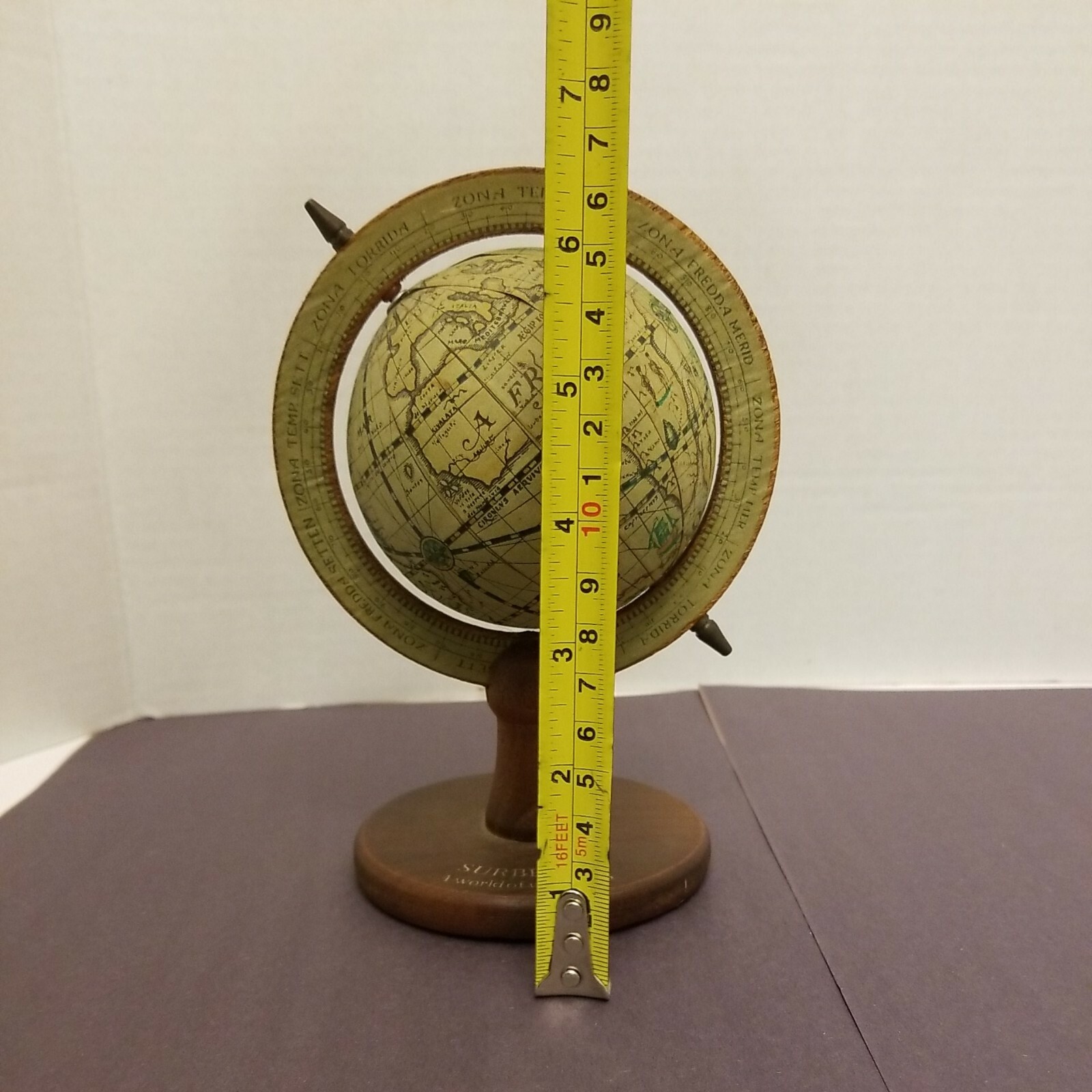 Vintage Surbex-T Pharmaceutical Rep Drug Advertising World Globe Small
