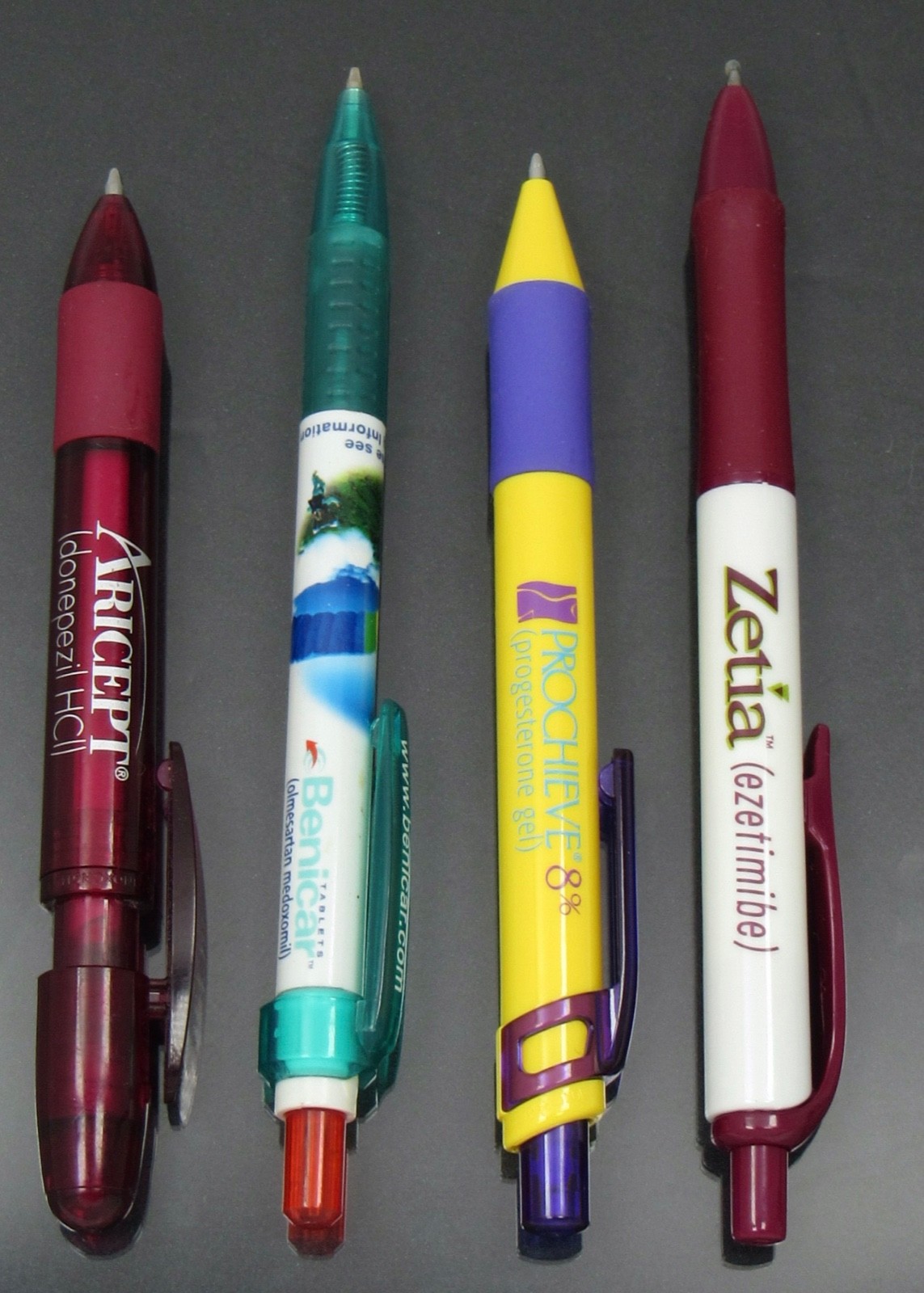 Aricept Benicar Prochieve Zetia PENS Drug Rep Pharmaceutical Advertising Lot x 4