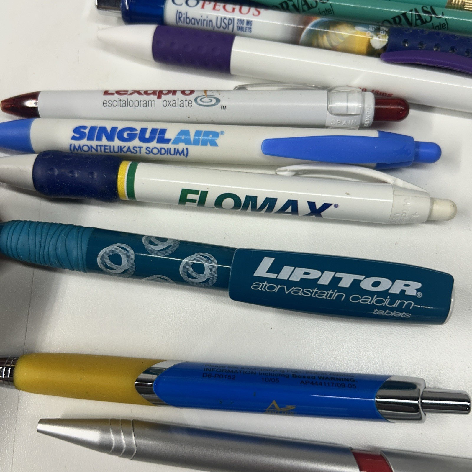 Pharmaceutical Drug Rep Pens Pencils Massager Percussion Hammer Lexapro Norvasc