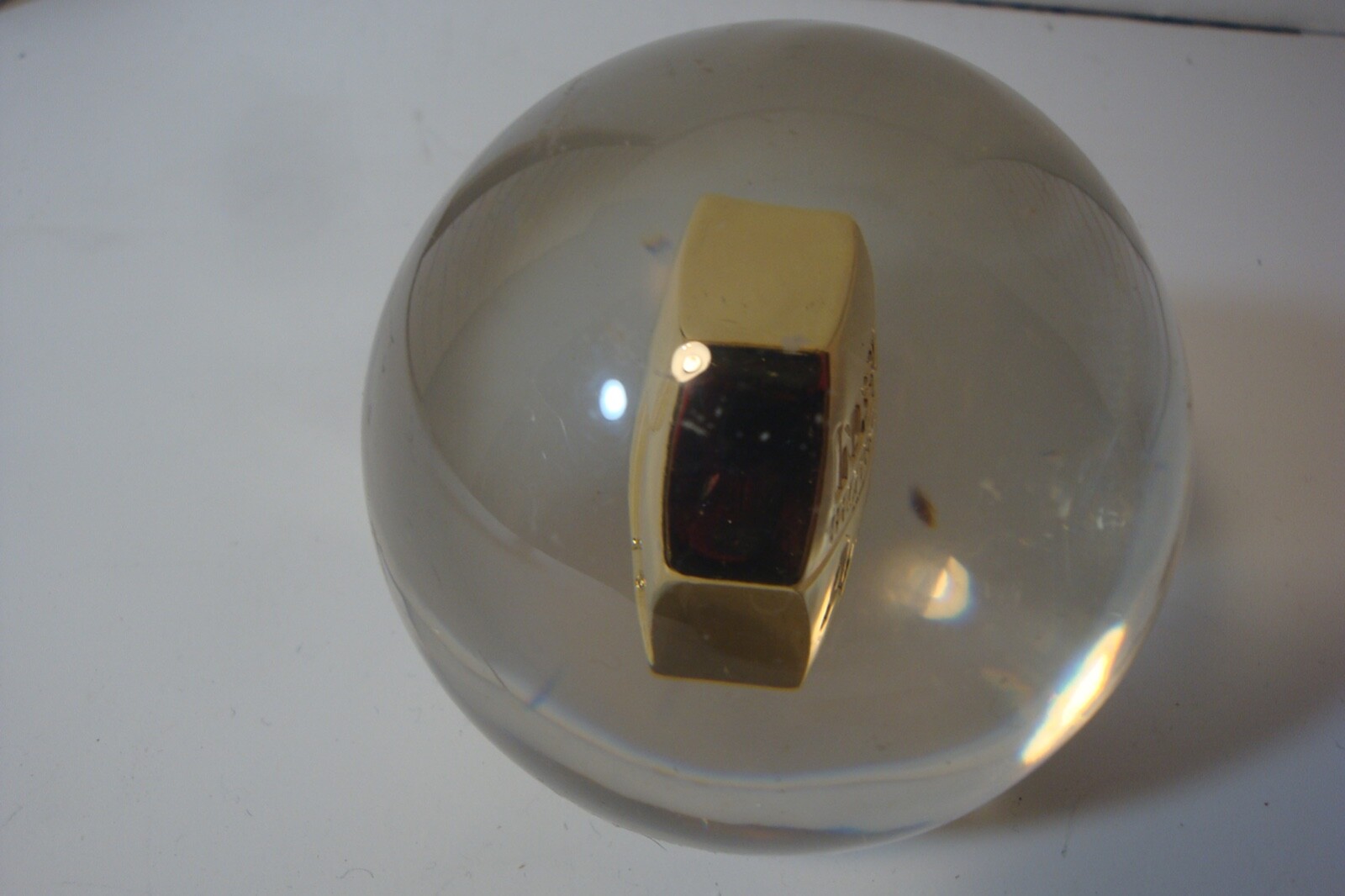 Inderal Ayerst prescription paperweight acrylic used 3 inch diameter
