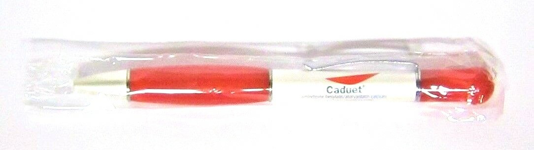 Drug Rep CADUET Collectible Metal Pen RARE