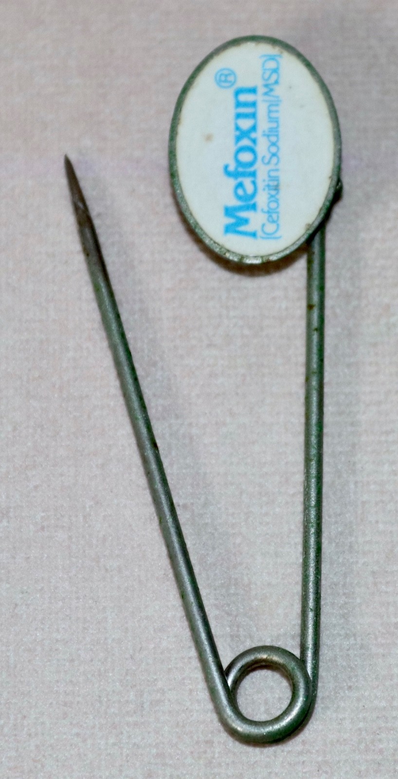 MERCK Drug ~ Mefoxin®️ ~ Pharmaceutical Rep 3” Promotional Advertising Pin