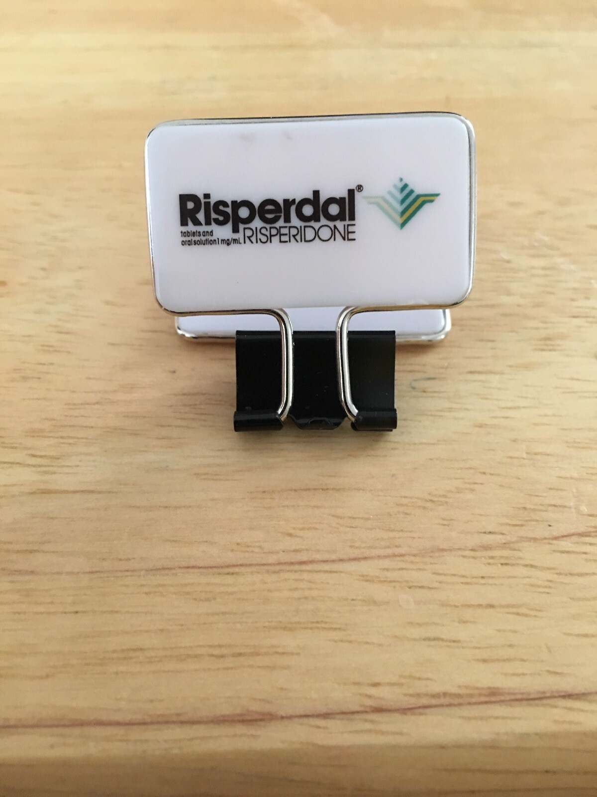 (8)RISPERDAL Binder Clip Paper Clip Drug Rep Pharma Pen Limited Collectible