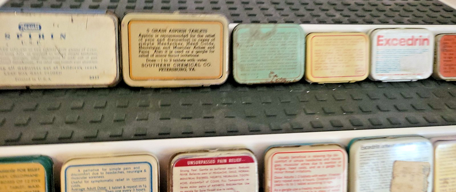 Vintage Pharmacy-Medicine Advertising ASPIRIN tins 13 pcs