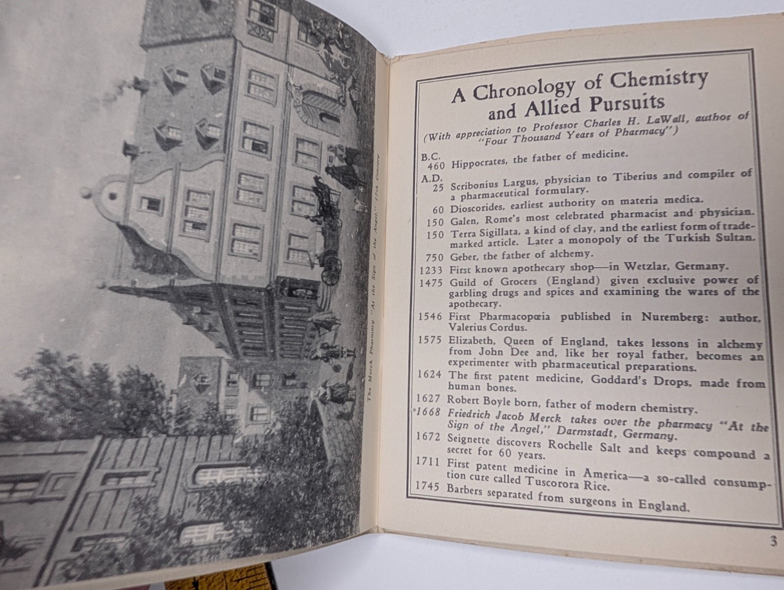 1934 Merck Chemical Almanack Booklet Chicago Worlds Fair Century of Progress Map