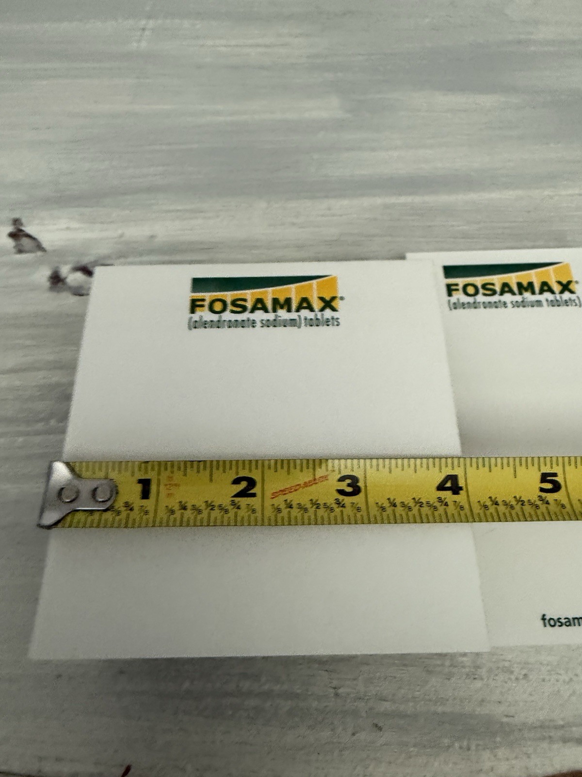 Lot of 3 Fosamax Pharmaceutical Drug Rep Notepad Sticky Notes Advertising
