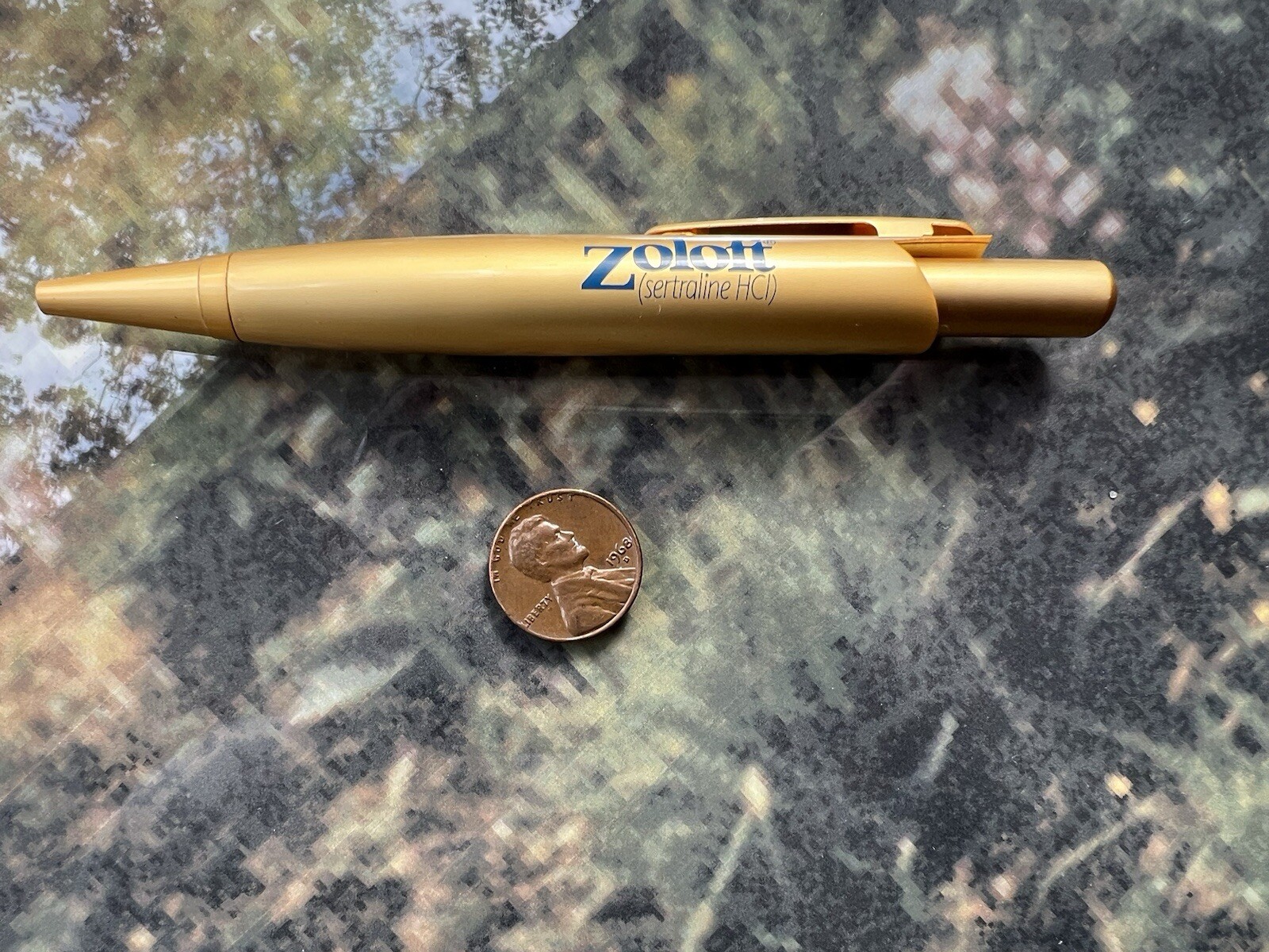 Vtg ZOLOFT Pen Drug Rep Doctors Pharmaceutical Promo Metal Pen Rare!!!Brand New!