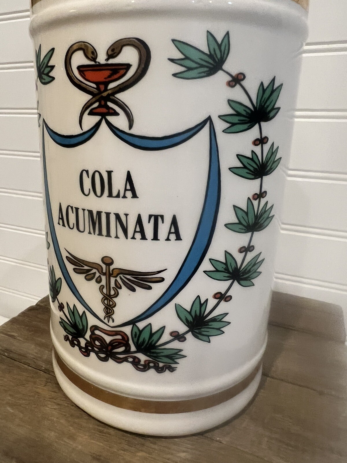 Vintage “Cola Acuminata” Apothecary Pharmacy Jar 1950s Rx Rexall Type Drug Store