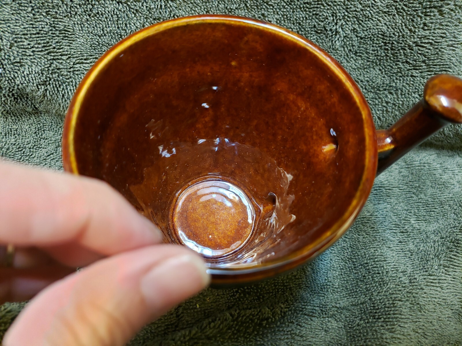 Schering Rx Galen 131-201 AD Coffee Tea Mug Cup Brown Mortar Pestle Ceramic