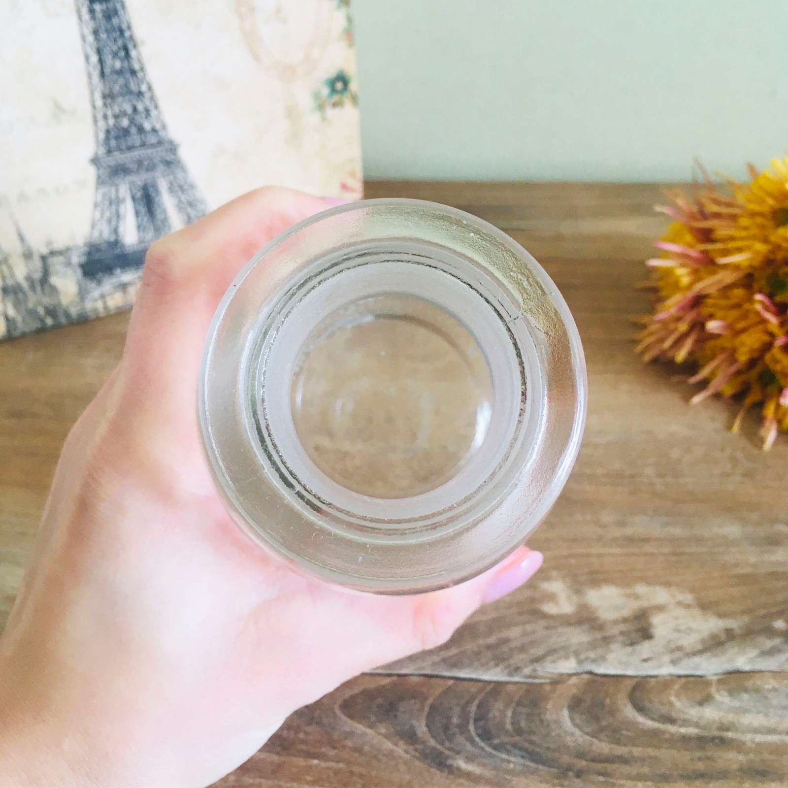 Vintage Apothecary Glass Jar Bottle with lid, Pharmacy Medical Decor, Medicine