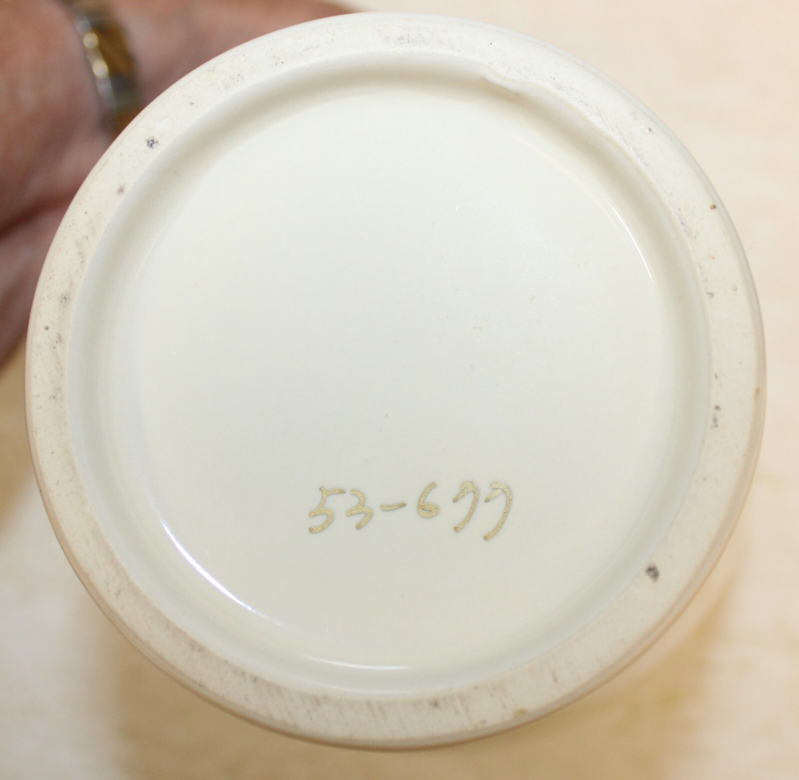 VTG Eli Lilly® Mandragora & Scale Ceramic Lidded Apothecary Pharmacy Jar 8.5″