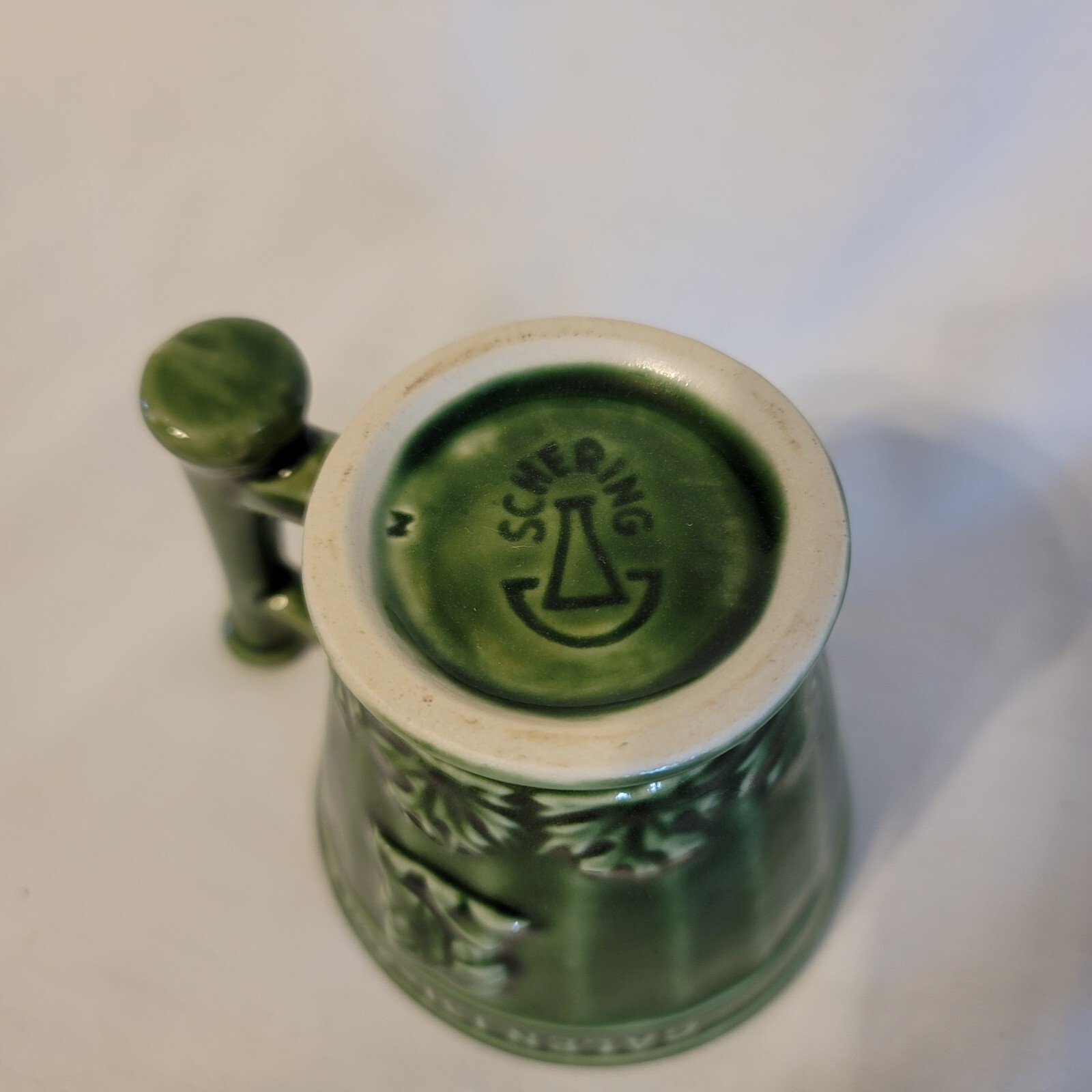 Vintage Schering Medicine Drug Store Ceramic Mug Pharmacy Rx Ad Display