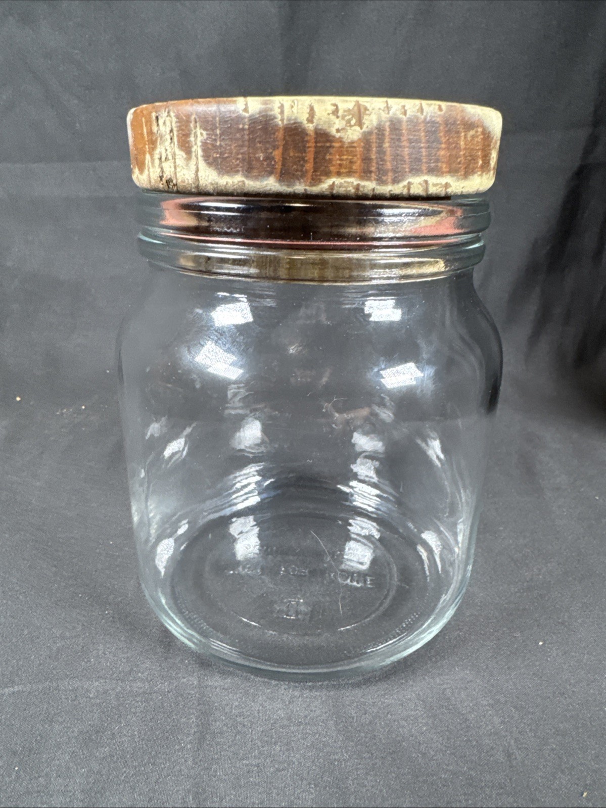 ✨RARE Drug Rep Humulin Clear Glass Canister Jar Pharmaceutical Container Holder✨