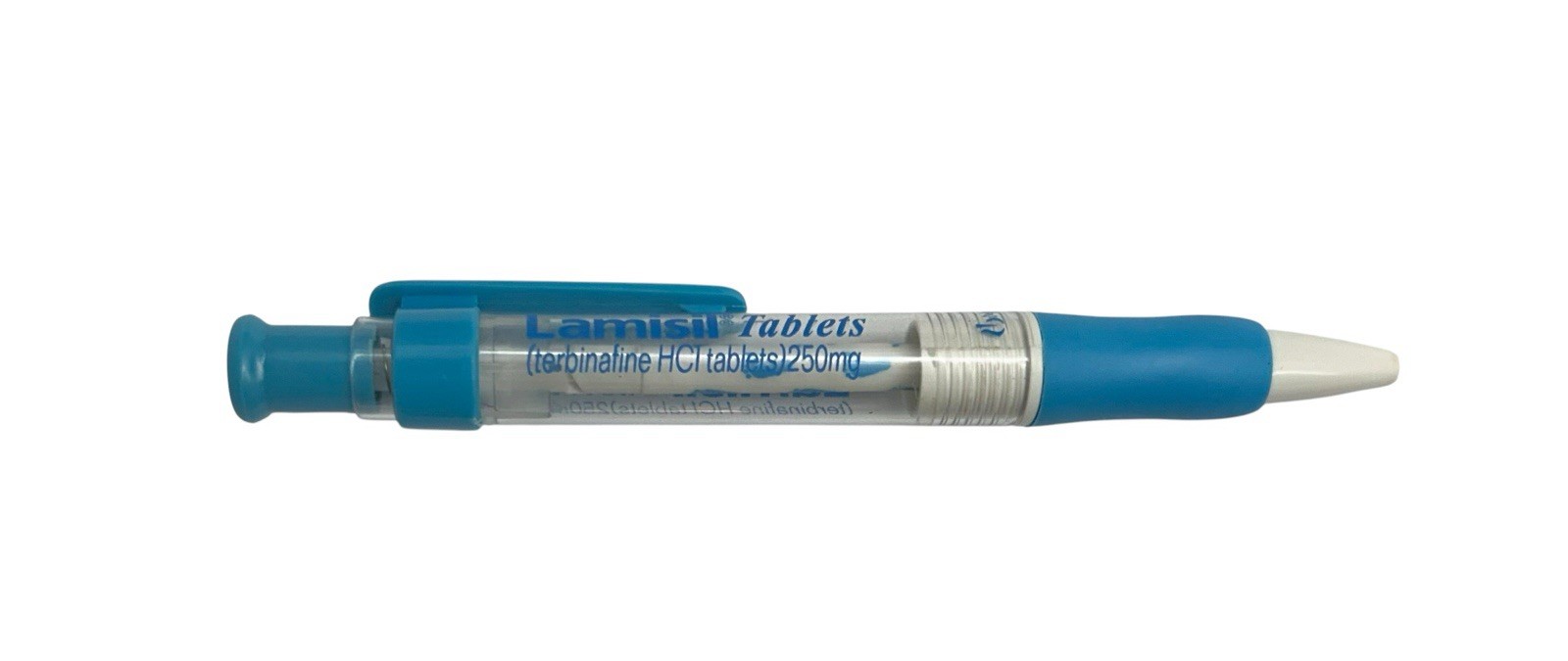 Drug Rep LAMISIL Collectible Push Pen with Internal Feet On Handle RARE Promo