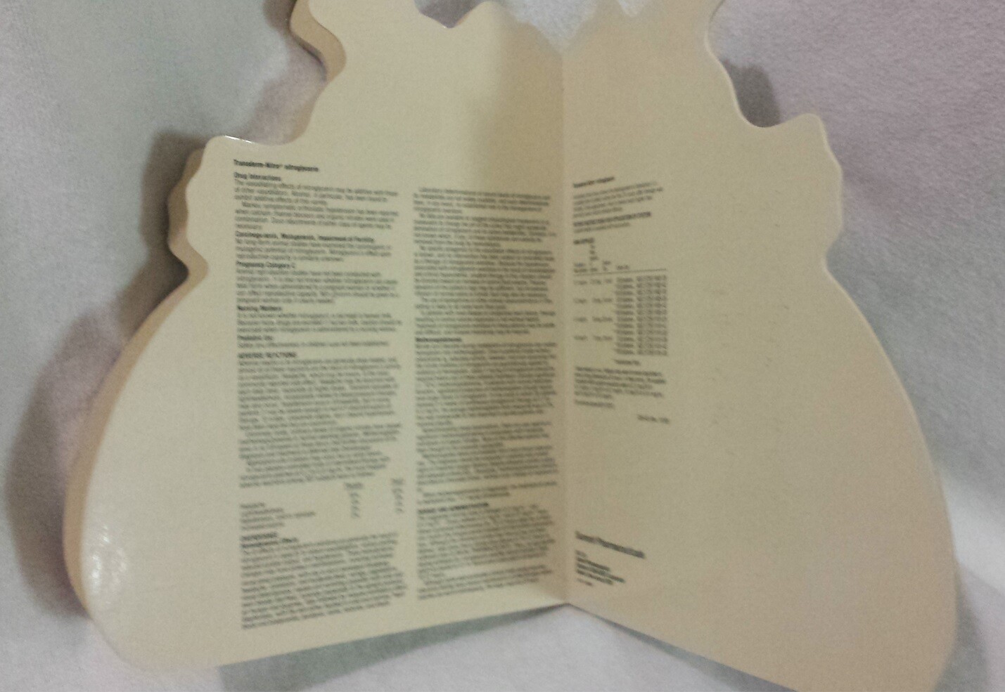 Heart Book Patient Guide to the Human Heart Transderm Nitro Advertising Medical