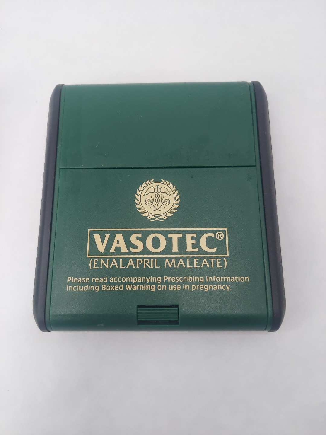 Vasotec Green Post-It Notepad Holder Pharmaceutical Drug Rep Promo Advertisement