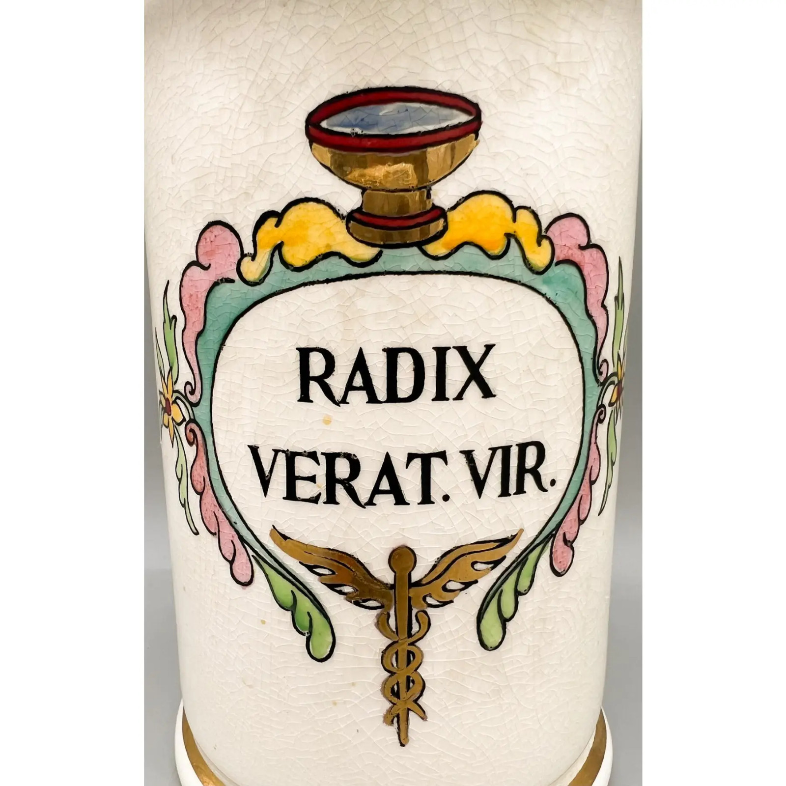 Vintage Jeanne Robinette Reproduction Apothecary Jar – Rexall Drugstore ceramic