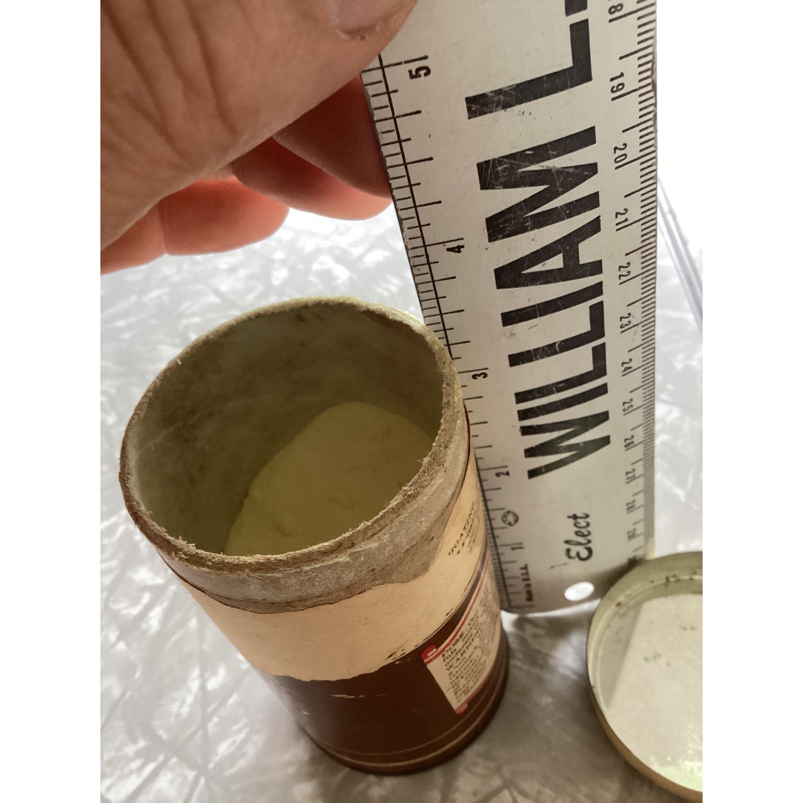 Vintage National Flowers of Sulfur Apothecary Tin 4oz St Louis MO Medical Prop