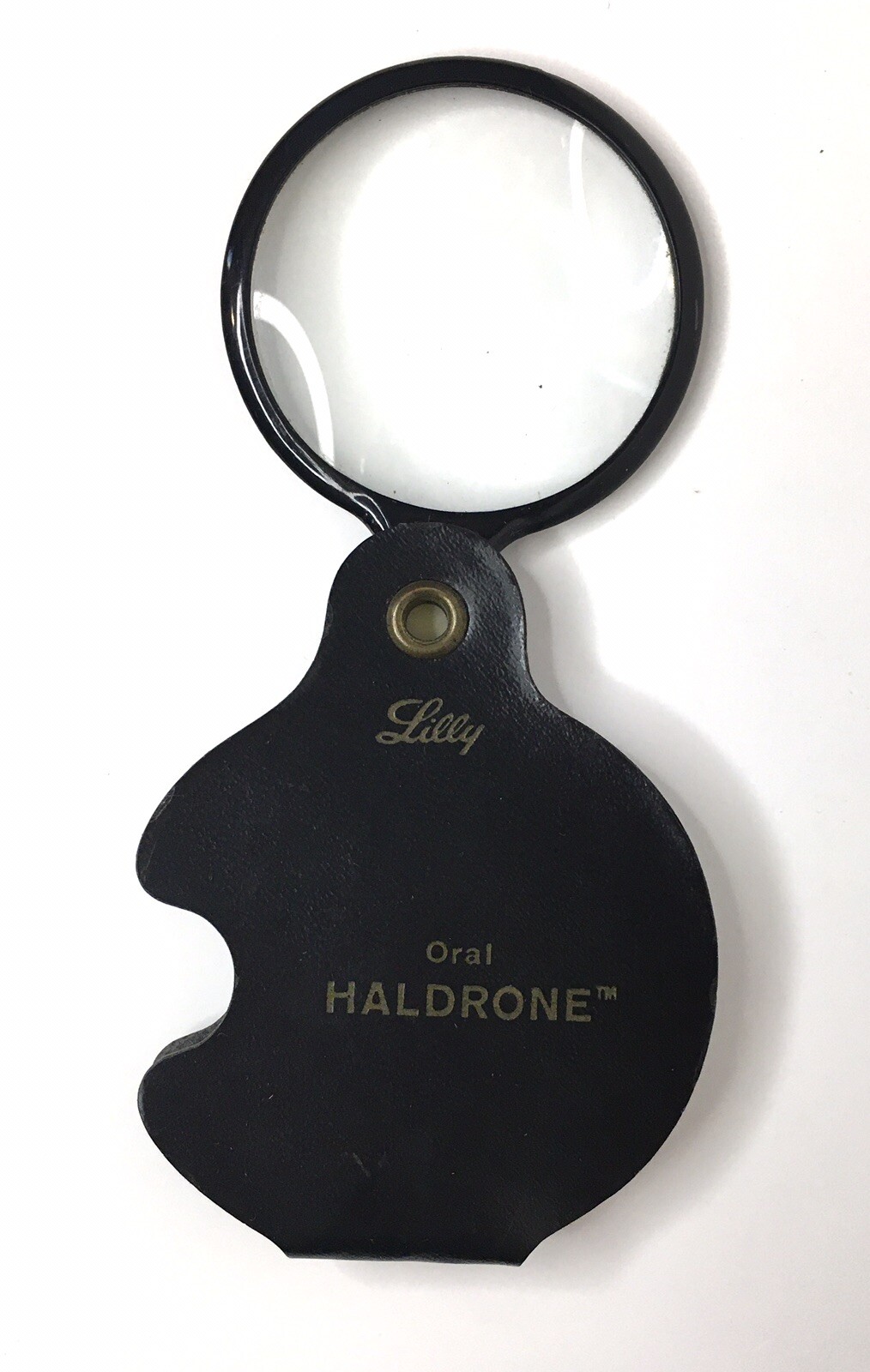 LILLY Cordran Haldrone Vintage Magnifying Glass Promotional Pharmacy