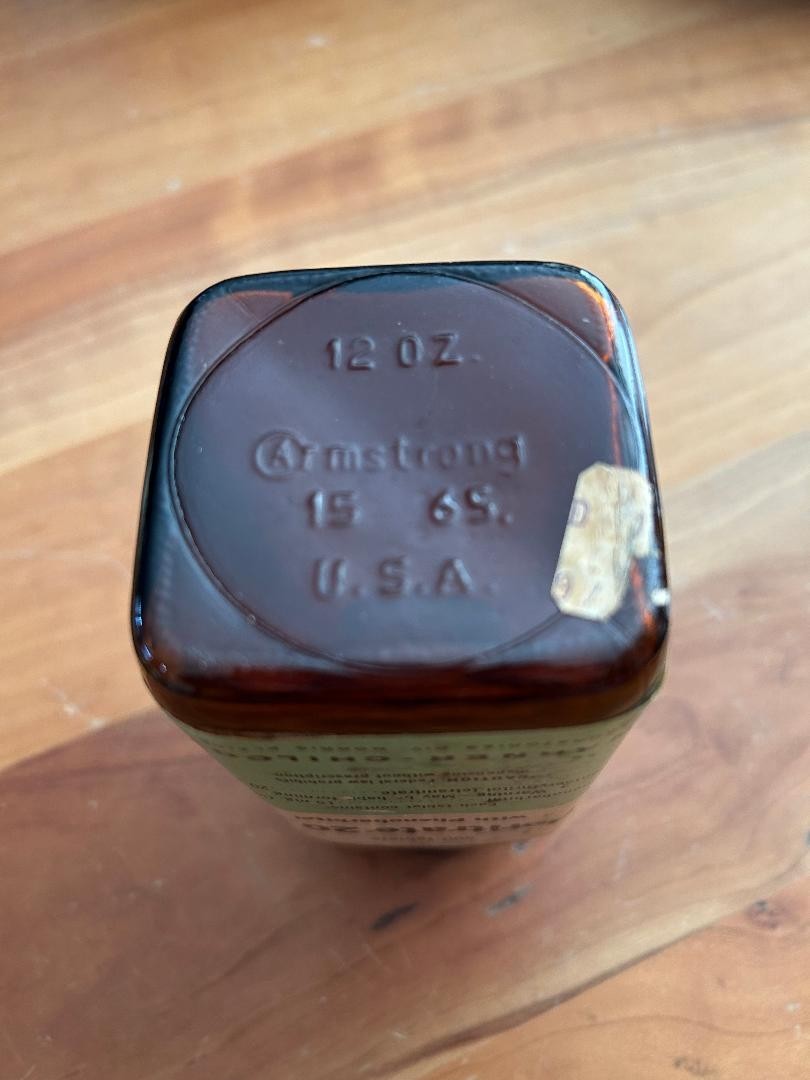 Vintage Warner Chilcott Peritrate with phenobarbital tablet bottle medicine 20mg