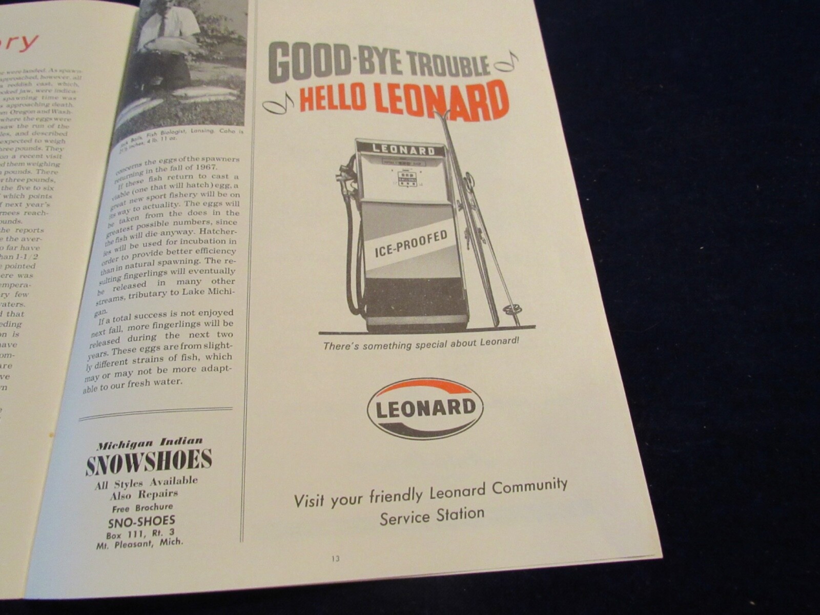 1966 Michigan Outdoors Club Digest w/Annual Fishing Contest Winners info B139
