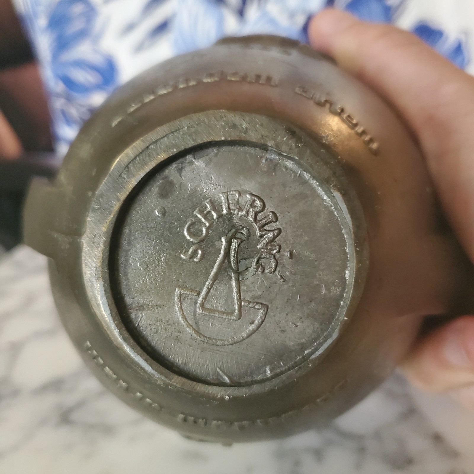Vintage Pharmacy Class 1968 Mortar & Pestle Rx Secundum Artem Schering
