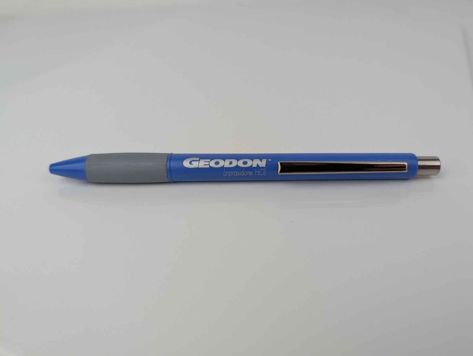 Blue Pfizer Geodon Salesman Sample Pen Drug Rep Pharmaceutical Promo Pharma